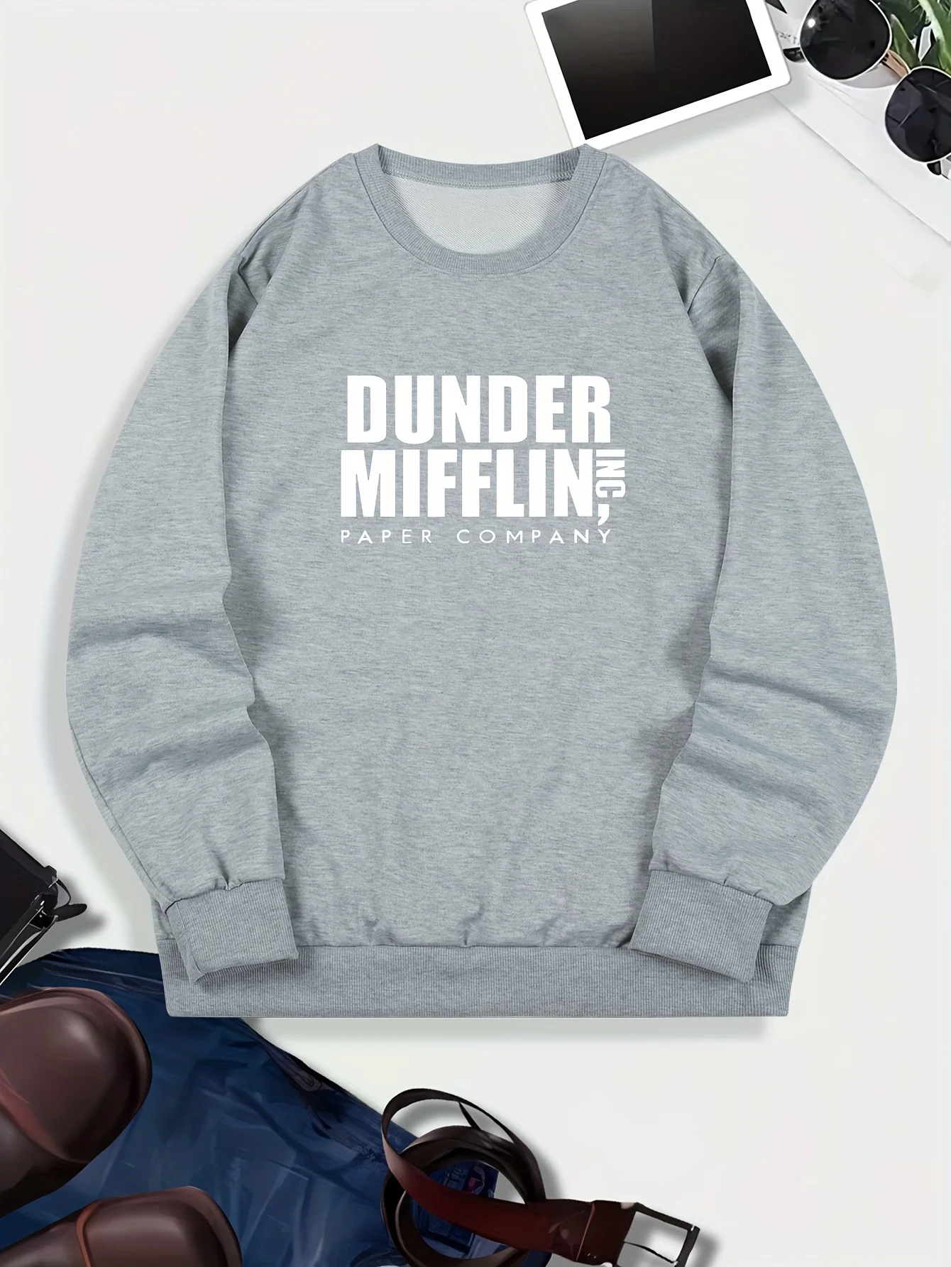 Men's Casual Long Sleeve Crew Neck Sweatshirt - Comfy Polyester, Machine Washable, Loose Fit with Creative Print Design for
Men's Casual Long Sleeve Crew Neck Sweatshirt - Comfy Polyester, Machine Washable, Loose Fit with Creative Print Design for