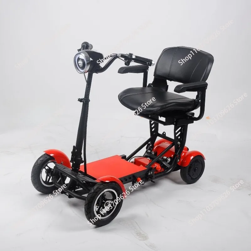 Foldable Four Wheels Elderly Scooter With Comfortable Armrests Seat 36V 15.6A Dual Motor Kick Scooter Electric For Home
Foldable Four Wheels Elderly Scooter With Comfortable Armrests Seat 36V 15.6A Dual Motor Kick Scooter Electric For Home