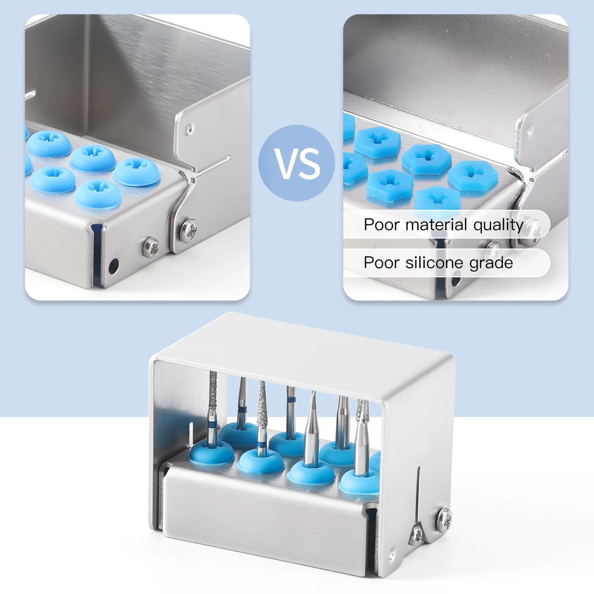 8/30 Holes Dental Bur Holder Sterilizer Endo File Disinfection Box Organizer 135℃ Autoclavable Sterilizable Lab Tool AZDENT
8/30 Holes Dental Bur Holder Sterilizer Endo File Disinfection Box Organizer 135℃ Autoclavable Sterilizable Lab Tool AZDENT