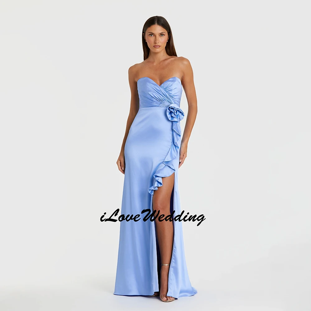 Customized Attractive Blue Bodycon Long Dress for Women Sweetheart Neck Strapless High Waist Slit Sexy Dresses Female New 2026
Customized Attractive Blue Bodycon Long Dress for Women Sweetheart Neck Strapless High Waist Slit Sexy Dresses Female New 2026