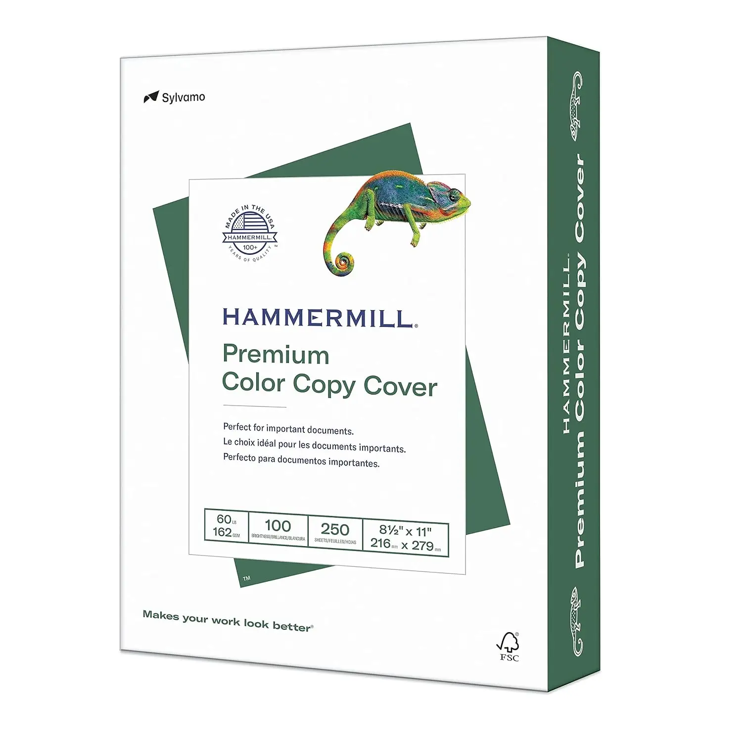 Premium Color Copy Cover 60 lbs 8.5x11 Photo White 250 Sheets Smooth Anti-Jam Acid-Free
Premium Color Copy Cover 60 lbs 8.5x11 Photo White 250 Sheets Smooth Anti-Jam Acid-Free