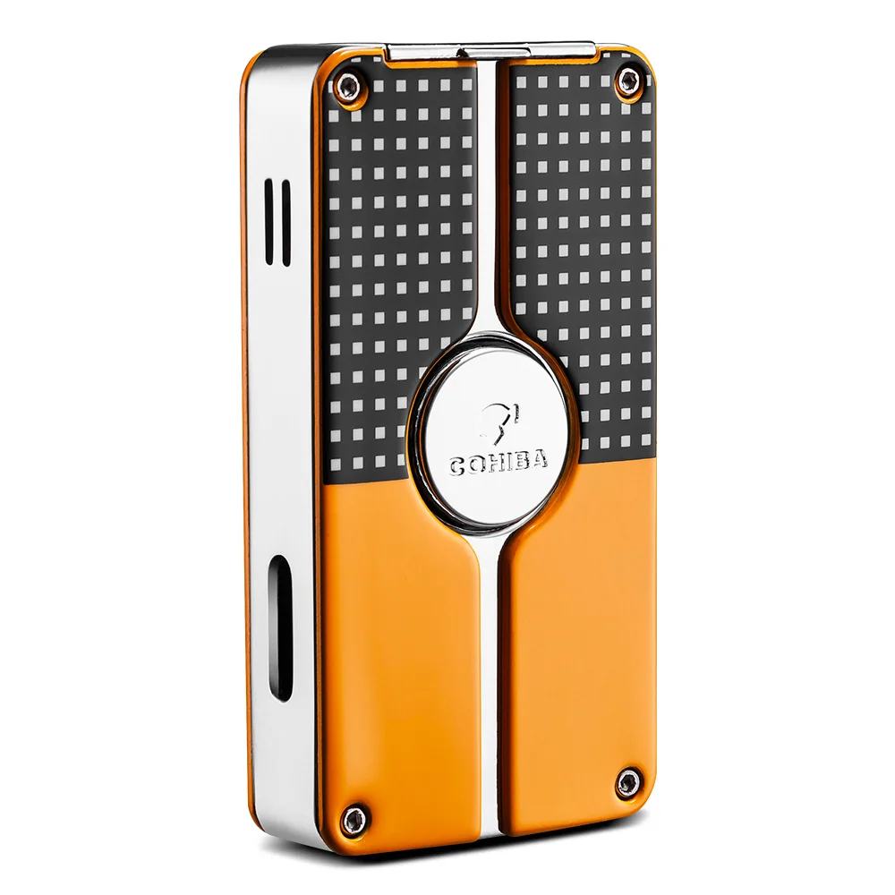 Portable Metal Lighter Turbo Jet Cigarette Lighters Torch Outdoor Windproof Gas Inflatable Butane Straight Flame Lighter Men Gif
Portable Metal Lighter Turbo Jet Cigarette Lighters Torch Outdoor Windproof Gas Inflatable Butane Straight Flame Lighter Men Gif