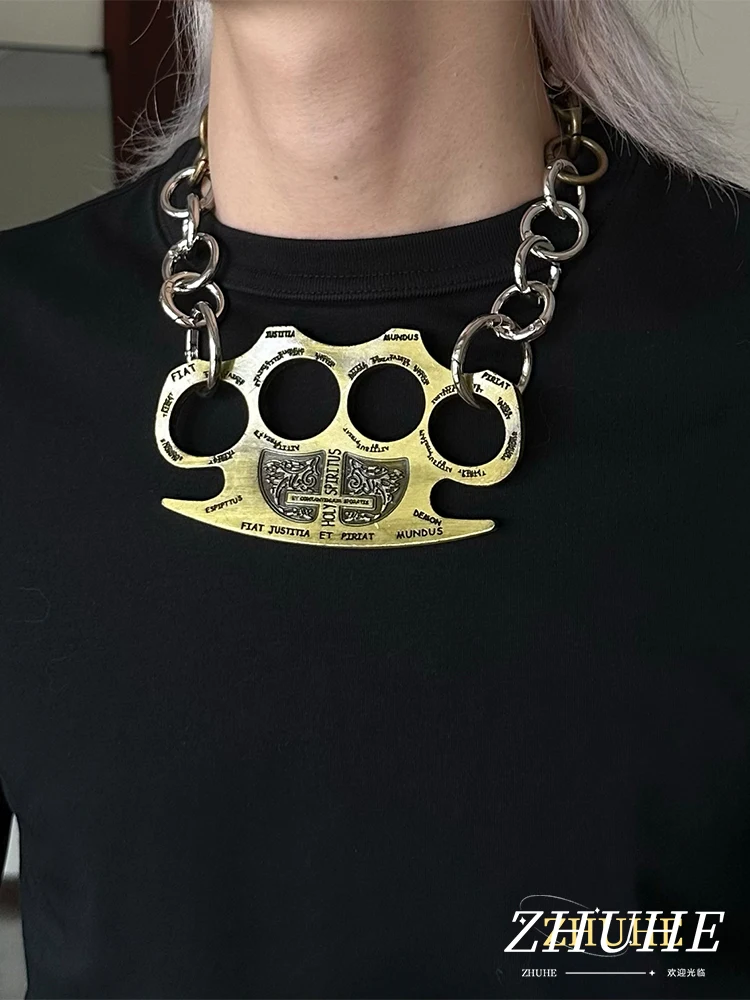 ZHUHE Super Heavy Lndustry Necklace Cyberpunk Style For Women Men's Jewelry Accessories Party Gifts
ZHUHE Super Heavy Lndustry Necklace Cyberpunk Style For Women Men's Jewelry Accessories Party Gifts