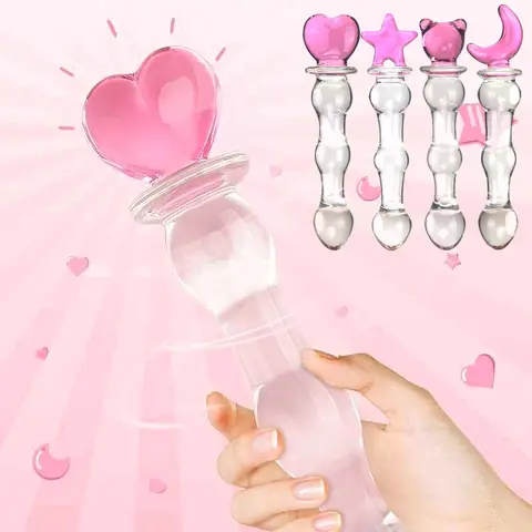 Love fairy stick Crystal Glass Dildo Penis Beads Anal Plug Butt Plug Sex Toys For Man Woman Couples Vaginal And Anal Stimulation