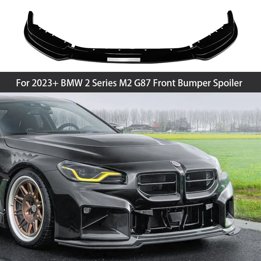 For 2023+ BMW 2 Series M2 G87 Front Bumper Spoiler Lip Body Kit Diffuser Splitter Tuning Guard Car Accessories Bright Black
For 2023+ BMW 2 Series M2 G87 Front Bumper Spoiler Lip Body Kit Diffuser Splitter Tuning Guard Car Accessories Bright Black