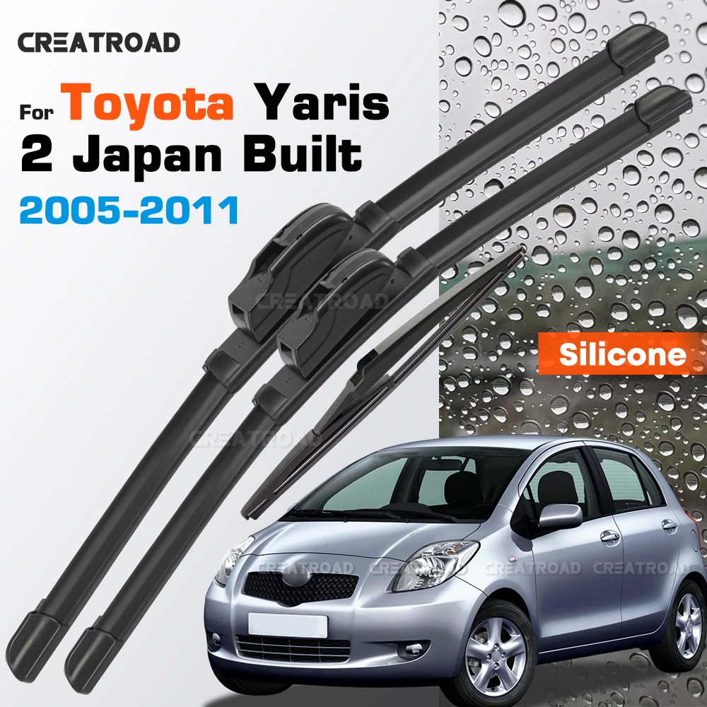 Silicone Wiper Blades Fit For Toyota Yaris 2 Hatchback Japan Built 2005-2011 2009 2010 Coated Windshield Wipers 24"+16"+12"
Silicone Wiper Blades Fit For Toyota Yaris 2 Hatchback Japan Built 2005-2011 2009 2010 Coated Windshield Wipers 24"+16"+12"