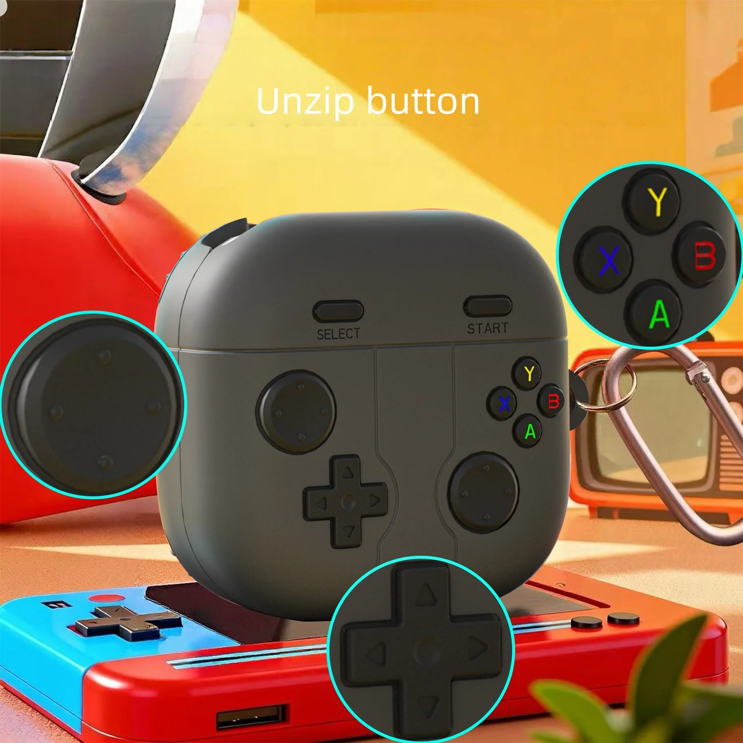 Cute Case for Samsung Galaxy Buds4 Pro/ Buds 4 with Keychain, Cartoon Funny Game Soft Silicone Shockproof Protective Covers
Cute Case for Samsung Galaxy Buds4 Pro/ Buds 4 with Keychain, Cartoon Funny Game Soft Silicone Shockproof Protective Covers