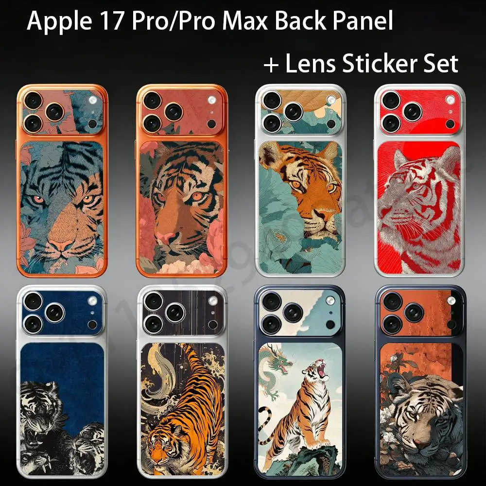 Fashionable Tiger Dragon For iPhone 17Pro/ProMax Battry Back Cover with Camera Decal Skin Rear Protective Sticker Film
Fashionable Tiger Dragon For iPhone 17Pro/ProMax Battry Back Cover with Camera Decal Skin Rear Protective Sticker Film