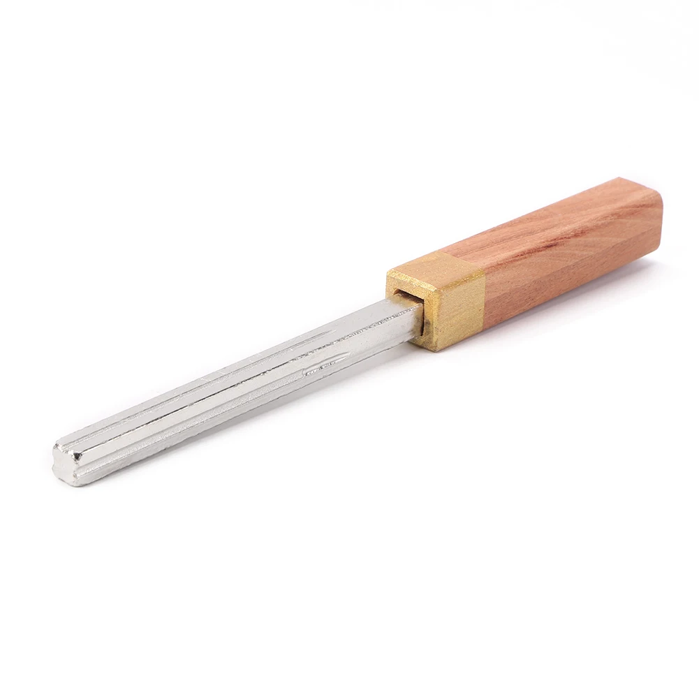 Guitar Fret Crowning File Wooden Handle Stringed Instrument Polished Trimming Repair Tools Guitar Accessories for Guitarist
Guitar Fret Crowning File Wooden Handle Stringed Instrument Polished Trimming Repair Tools Guitar Accessories for Guitarist