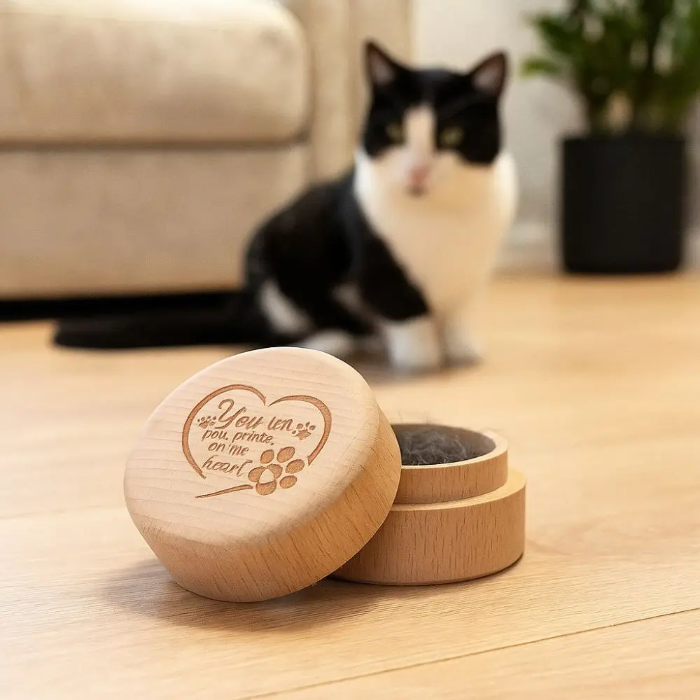 Wooden Pet Hair Keepsake Box Durable Handcrafted Pet Memorial Box Engraved Tooth Collection Box For Dog Cat Ashes
Wooden Pet Hair Keepsake Box Durable Handcrafted Pet Memorial Box Engraved Tooth Collection Box For Dog Cat Ashes
