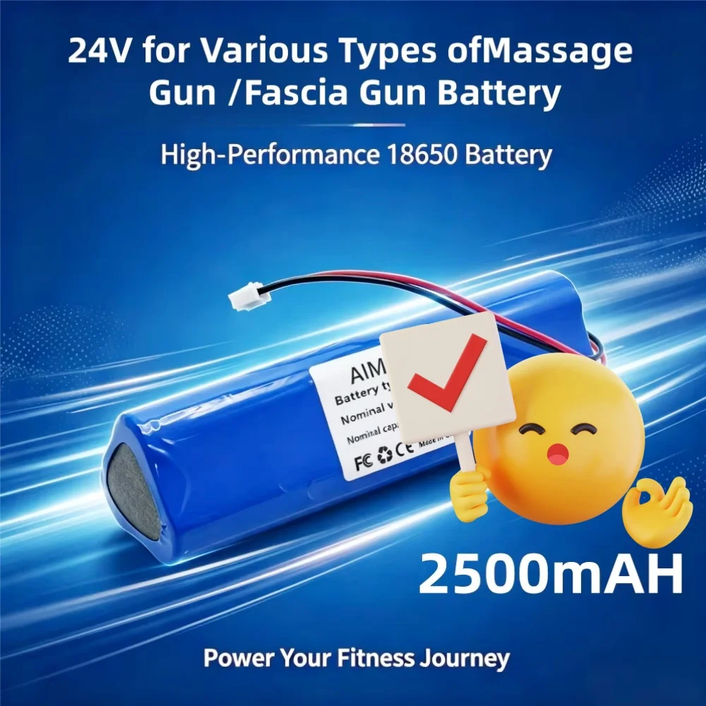 24V 2500mAh Li-ion Rechargeable Battery Pack for Phoenix A1 Massage Gun Fascia Gun with BMS New Condition
24V 2500mAh Li-ion Rechargeable Battery Pack for Phoenix A1 Massage Gun Fascia Gun with BMS New Condition