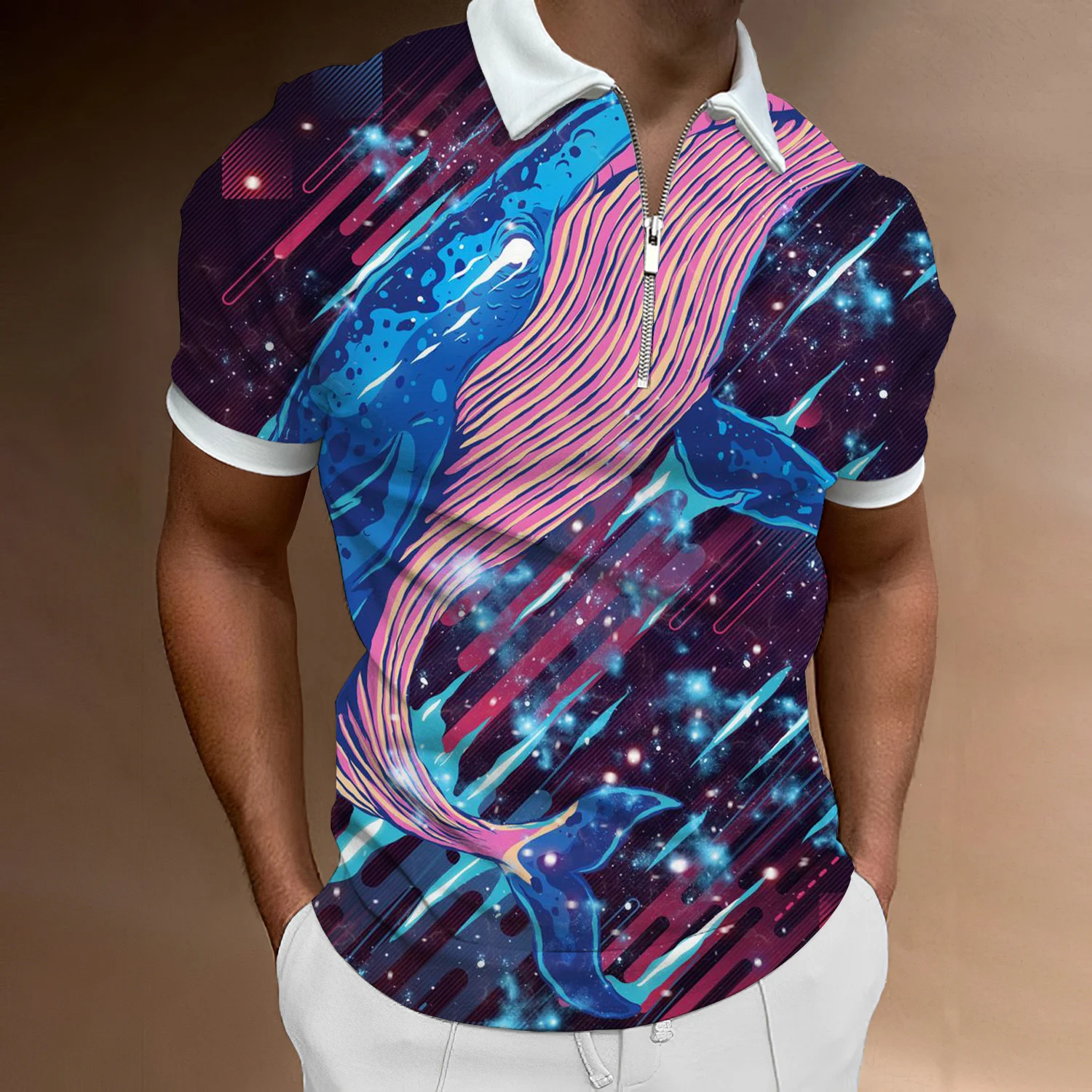 Summer New Solid Color Polo Shirts Men's Streetwear Casual Colorful Short-sleeved Tops Zipper Polo Shirts Top Men's
Summer New Solid Color Polo Shirts Men's Streetwear Casual Colorful Short-sleeved Tops Zipper Polo Shirts Top Men's