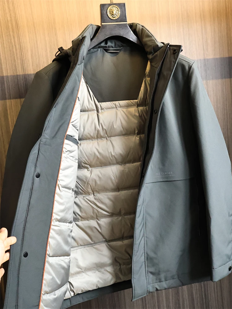 Высококачественный пуховый мужской уличный пуховик с капюшоном 90, осенне-зимний легкий деловой водонепроницаемый полиэфирное волокно Faion U...
Высококачественный пуховый мужской уличный пуховик с капюшоном 90, осенне-зимний легкий деловой водонепроницаемый полиэфирное волокно Faion U...