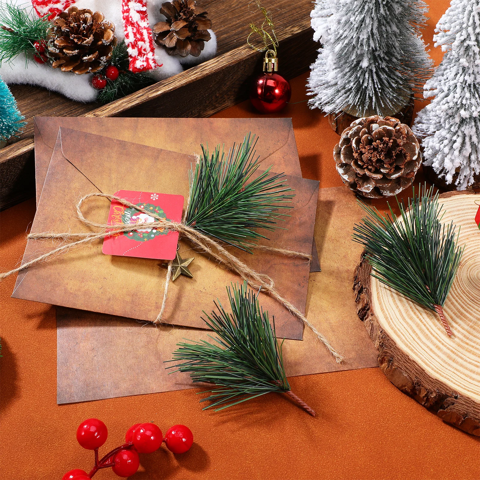 30 pcs 1 Set Lifelike Pine Needles Christmas Decoration Supplies Festive Ornaments Diy Accessories Wedding Photo Props Party
30 pcs 1 Set Lifelike Pine Needles Christmas Decoration Supplies Festive Ornaments Diy Accessories Wedding Photo Props Party