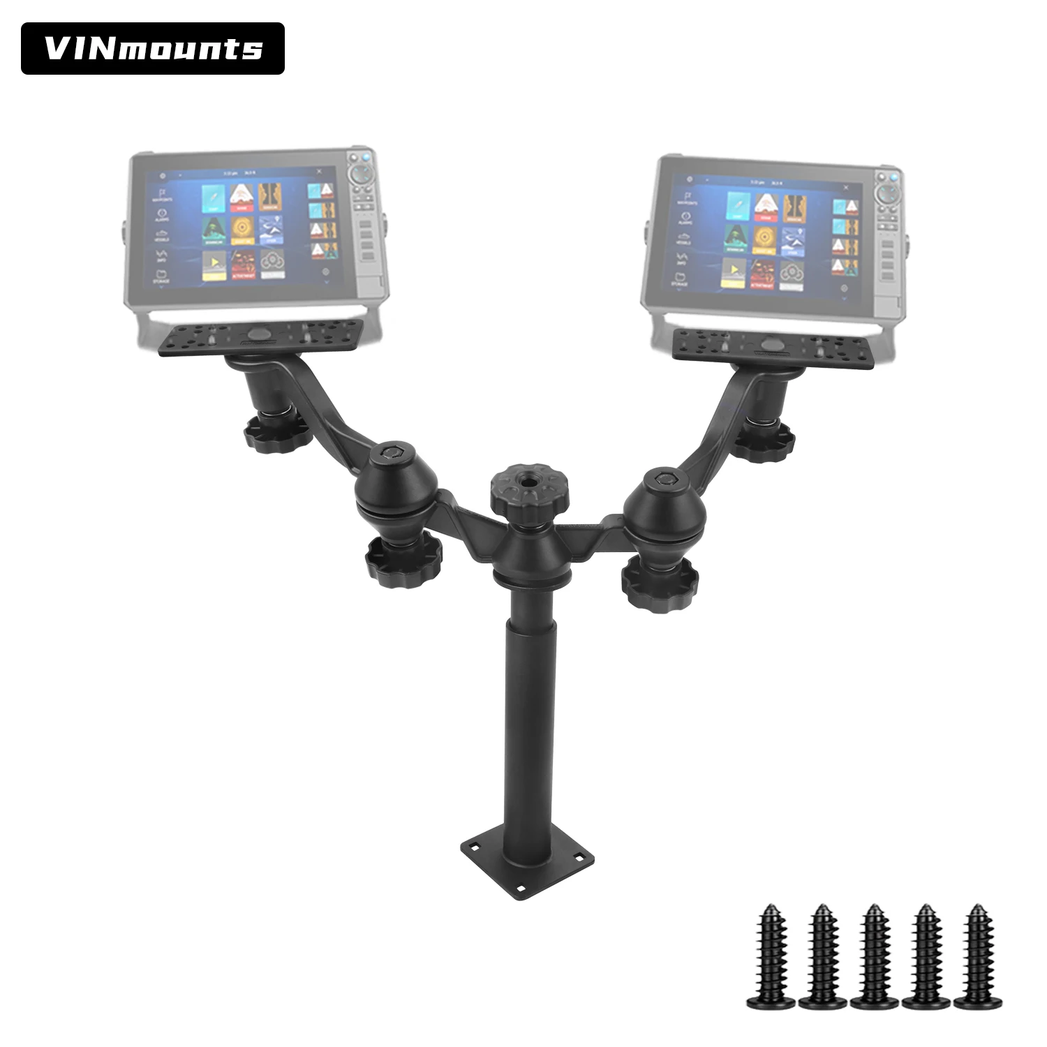 dual-fishfinder mount for skis, suitable for boats and kayaks, adjustable telescopic mount, compatible with Garmin and Lowrance
dual-fishfinder mount for skis, suitable for boats and kayaks, adjustable telescopic mount, compatible with Garmin and Lowrance