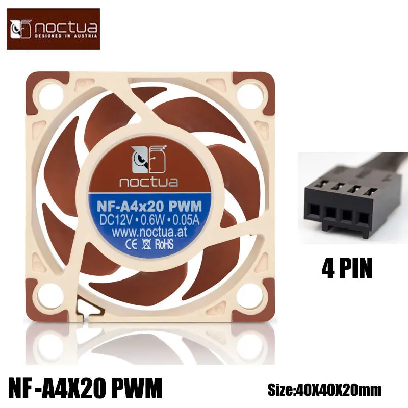 Noctua NF-A4x20 PWM 3pin/4pin 12V/5V Fan 40x40x20mm Computer Case Fan PWM Intelligent Temperature Control Ultra Small Fan
Noctua NF-A4x20 PWM 3pin/4pin 12V/5V Fan 40x40x20mm Computer Case Fan PWM Intelligent Temperature Control Ultra Small Fan