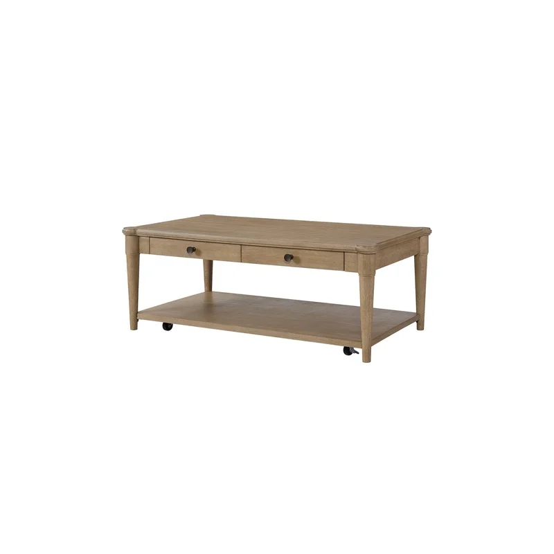 Sand Finish Cocktail Table with Two Drawers and Casters
Sand Finish Cocktail Table with Two Drawers and Casters