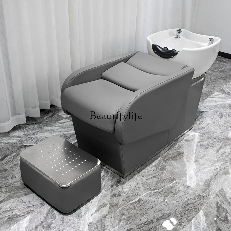 Lying Half Salon Bed Hair Salon for Hair Salon Ceramic Deep Basin Flushing Bed
Lying Half Salon Bed Hair Salon for Hair Salon Ceramic Deep Basin Flushing Bed