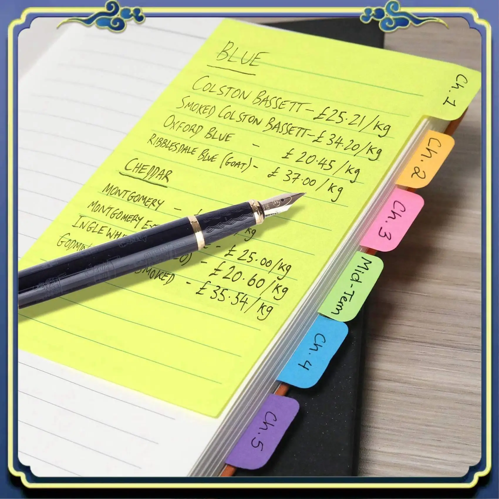 Portable Sticky Notes Divider Sticky Notes Tabs ,Tabbed Self-Stick Lined Bright Colors Notepad, 4X6inch,4 Pcs 120 Index Notes
Portable Sticky Notes Divider Sticky Notes Tabs ,Tabbed Self-Stick Lined Bright Colors Notepad, 4X6inch,4 Pcs 120 Index Notes