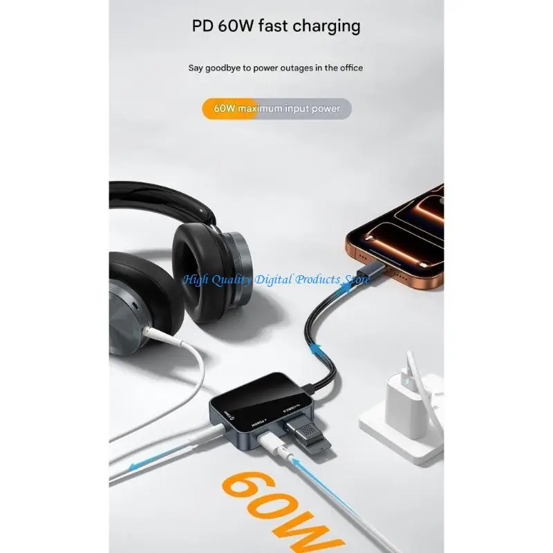 U2JE 3 In 1 USB C Conversion with 3.5mm Plugs Fast & USB 2.0 OTG Function
U2JE 3 In 1 USB C Conversion with 3.5mm Plugs Fast & USB 2.0 OTG Function