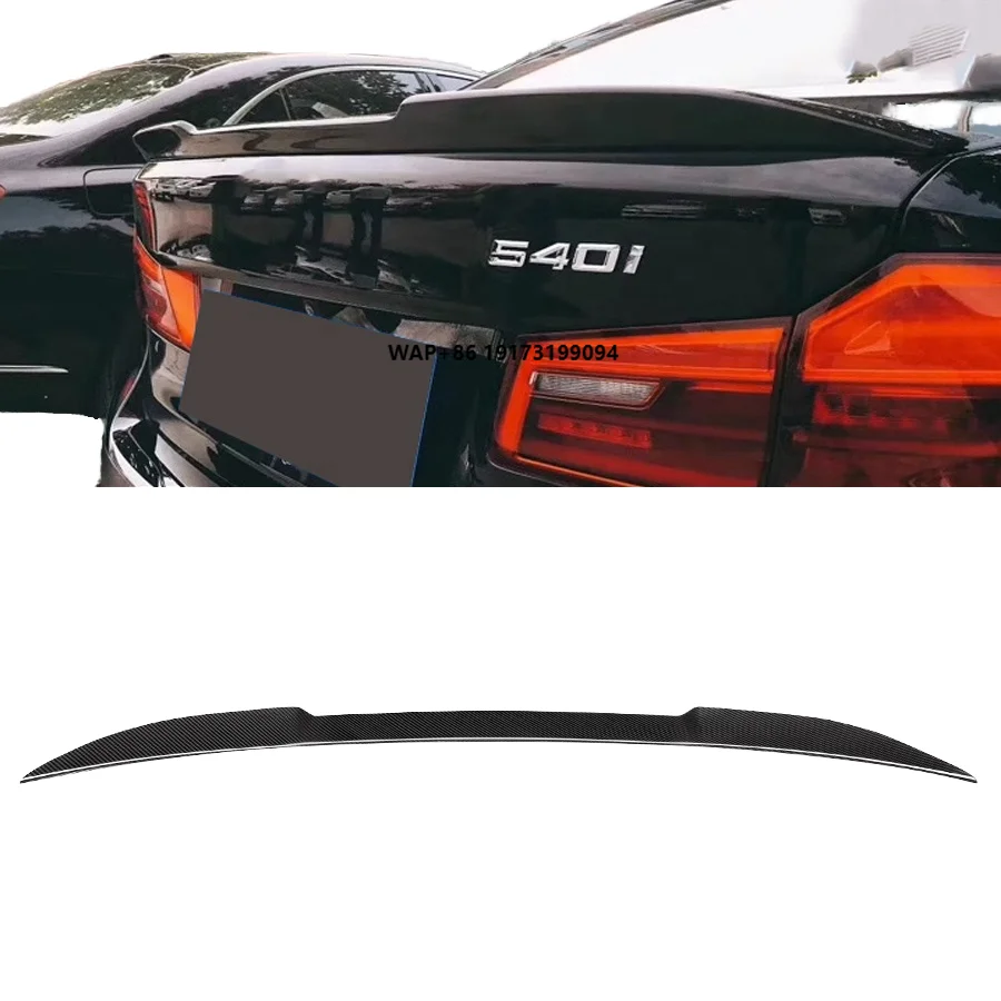 CS Style Carbon Fiber Rear Spoiler for B-MW 5 Series G30 G38 F90 M5 2017+ Body Kit with Rear Trunk Lip Spoiler Wing
CS Style Carbon Fiber Rear Spoiler for B-MW 5 Series G30 G38 F90 M5 2017+ Body Kit with Rear Trunk Lip Spoiler Wing
