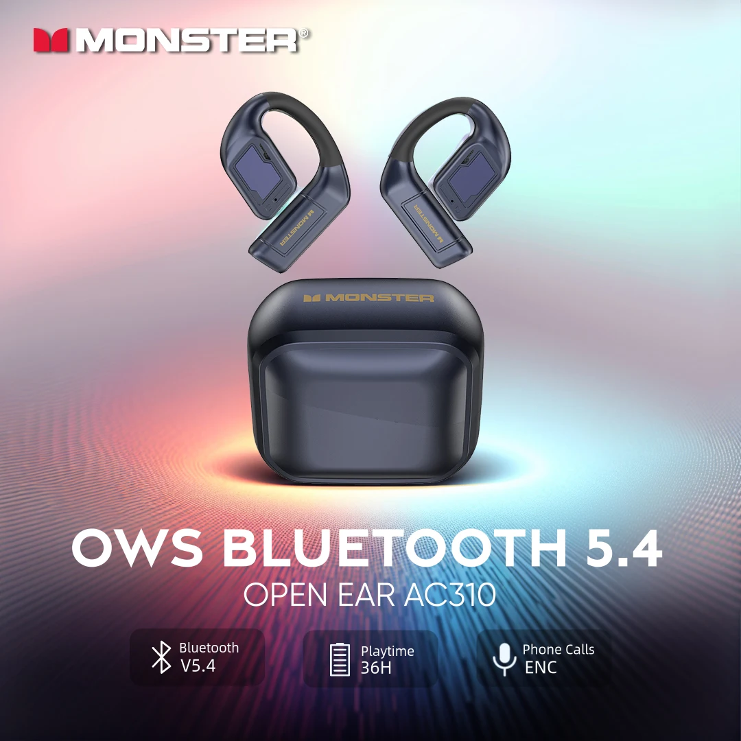 Беспроводные наушники Monster Bluetooth 5,4 реактивные наушники AC310 ENC шумоподавляющие наушники IPX5 спортивные Игровые наушники 800 мАч
Беспроводные наушники Monster Bluetooth 5,4 реактивные наушники AC310 ENC шумоподавляющие наушники IPX5 спортивные Игровые наушники 800 мАч