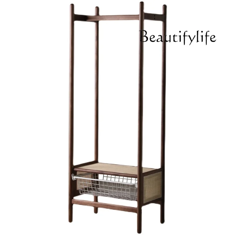 Nordic solid wood coat rack floor-to-ceiling storage modern simple black walnut bedroom storage fashion
Nordic solid wood coat rack floor-to-ceiling storage modern simple black walnut bedroom storage fashion