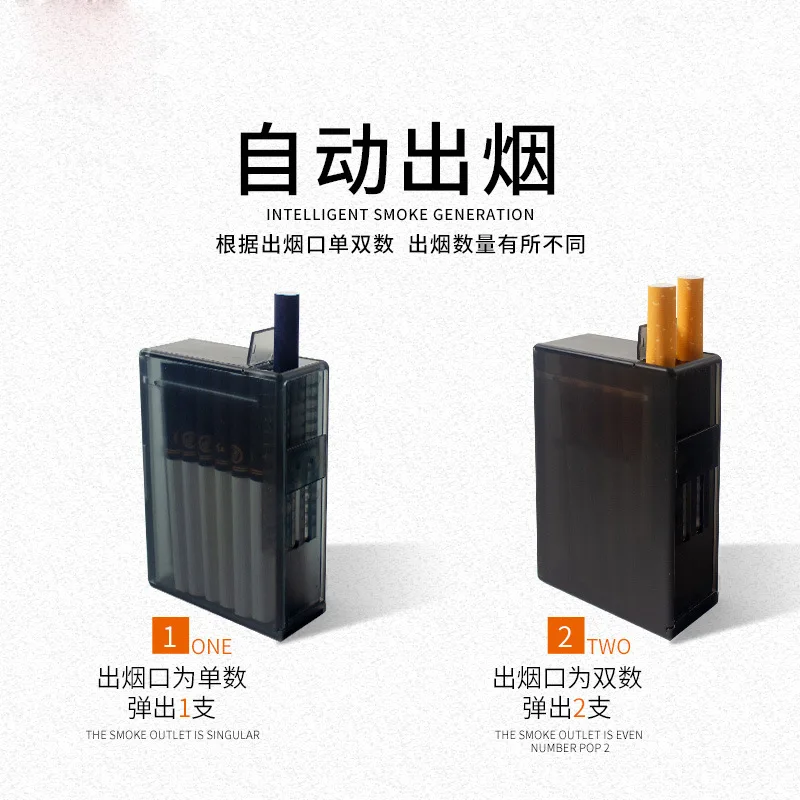 Automatic Pop-Up Cigarette Case for 20 Thick Cigarettes Translucent Moisture-Proof Pressure-Resistant ABS Frosted Finish
Automatic Pop-Up Cigarette Case for 20 Thick Cigarettes Translucent Moisture-Proof Pressure-Resistant ABS Frosted Finish