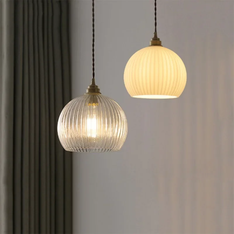 Retro Glass Pendant Light Copper Suspension Chandelier for Dining Room Kitchen Bedroom Home Decor Hanging Lamp Fixtures Luster
Retro Glass Pendant Light Copper Suspension Chandelier for Dining Room Kitchen Bedroom Home Decor Hanging Lamp Fixtures Luster