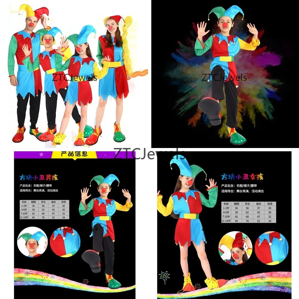 Clown Costume Set for Men Women Halloween Circus Birthday Party Fancy Dress Color Block Hat Pants Jazz Dance Cosplay Outfit
Clown Costume Set for Men Women Halloween Circus Birthday Party Fancy Dress Color Block Hat Pants Jazz Dance Cosplay Outfit