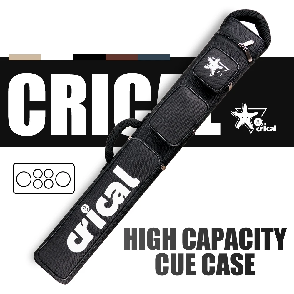 CRICAL Cue Case Bag 6 Holes Hard 2x4 Pool Case Multi-piece1/2 Rod Box Billiard Cue CoverStick Carrying Case Billiard Accessories
CRICAL Cue Case Bag 6 Holes Hard 2x4 Pool Case Multi-piece1/2 Rod Box Billiard Cue CoverStick Carrying Case Billiard Accessories