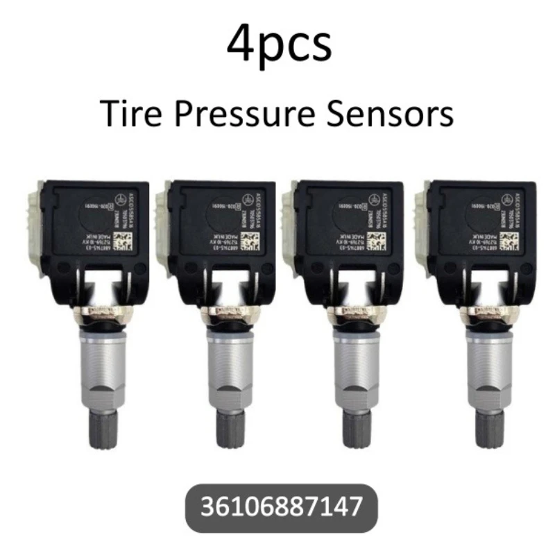 4PCS Tire Pressure Sensor TPMS 433MHz 36106887147 Tire Pressure Monitor for BMW X5/X3/X4/2017 Car Accessories
4PCS Tire Pressure Sensor TPMS 433MHz 36106887147 Tire Pressure Monitor for BMW X5/X3/X4/2017 Car Accessories