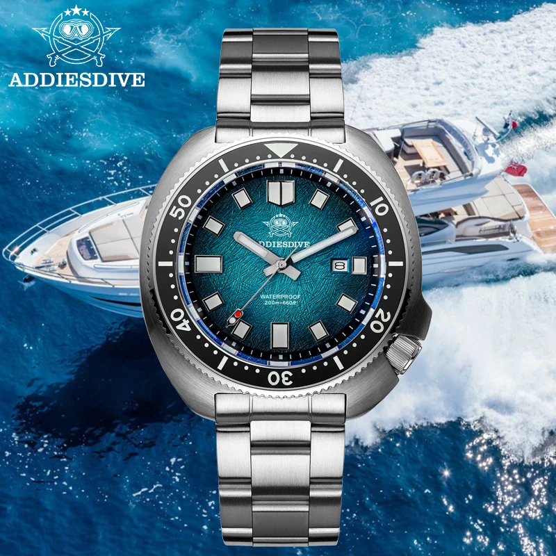 ADDIESDIVE Quartz Watches For Men Sapphire Glass Waterproof 200m Watch AR Coated Luminous Ceramic Bezel Dive Wristwatch AD2511
ADDIESDIVE Quartz Watches For Men Sapphire Glass Waterproof 200m Watch AR Coated Luminous Ceramic Bezel Dive Wristwatch AD2511