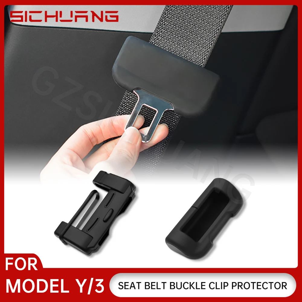 For Tesla Model 3 Model Y 2016-2023 4Pcs Car Seat Belt Buckle Protective Cover Silicone Protective Cover Interior Accessories
For Tesla Model 3 Model Y 2016-2023 4Pcs Car Seat Belt Buckle Protective Cover Silicone Protective Cover Interior Accessories