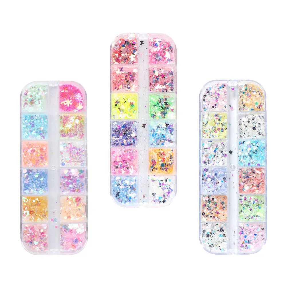 Sequin Nails Stickers for Manicure Luminous Sequins Fine Glitter Nail Supplies Decor Various Colors Sizes Suitable Parties
Sequin Nails Stickers for Manicure Luminous Sequins Fine Glitter Nail Supplies Decor Various Colors Sizes Suitable Parties