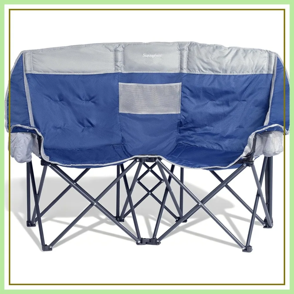 Double Camping Loveseat Chair with Cooler, Foldable, Portable, Cup Holders, Side Pocket
Double Camping Loveseat Chair with Cooler, Foldable, Portable, Cup Holders, Side Pocket