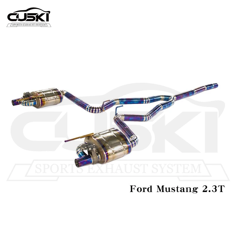 Выхлопная труба Catback из титанового сплава для Ford Mustang 2,3 T 5,0 T модификация выхлопной трубы выхлопная система
Выхлопная труба Catback из титанового сплава для Ford Mustang 2,3 T 5,0 T модификация выхлопной трубы выхлопная система