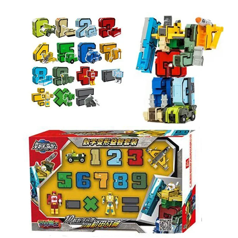 With Box Assemble Number Robots Transformation Action Figure Car Dinosaur Model Deformation Digit Letters Alphabet Toys
With Box Assemble Number Robots Transformation Action Figure Car Dinosaur Model Deformation Digit Letters Alphabet Toys
