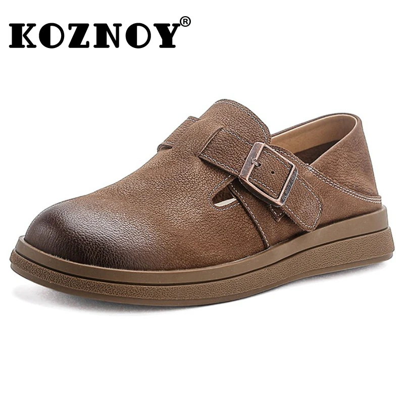 Koznoy/женские замшевые тапочки из коровьей кожи 3 см, женские ботинки на плоской подошве с круглым носком, летние ботинки на танкетке на платформе, сандалии Мэри Джейн
Koznoy/женские замшевые тапочки из коровьей кожи 3 см, женские ботинки на плоской подошве с круглым носком, летние ботинки на танкетке на платформе, сандалии Мэри Джейн