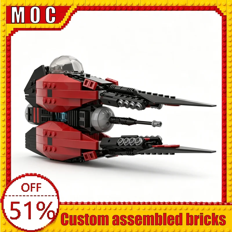 348PCS 2‑Modified Nantex‑Class Starfighter War Series Custom Starfighter MOC Model Building Blocks DIY Assembly Educational Gift
348PCS 2‑Modified Nantex‑Class Starfighter War Series Custom Starfighter MOC Model Building Blocks DIY Assembly Educational Gift
