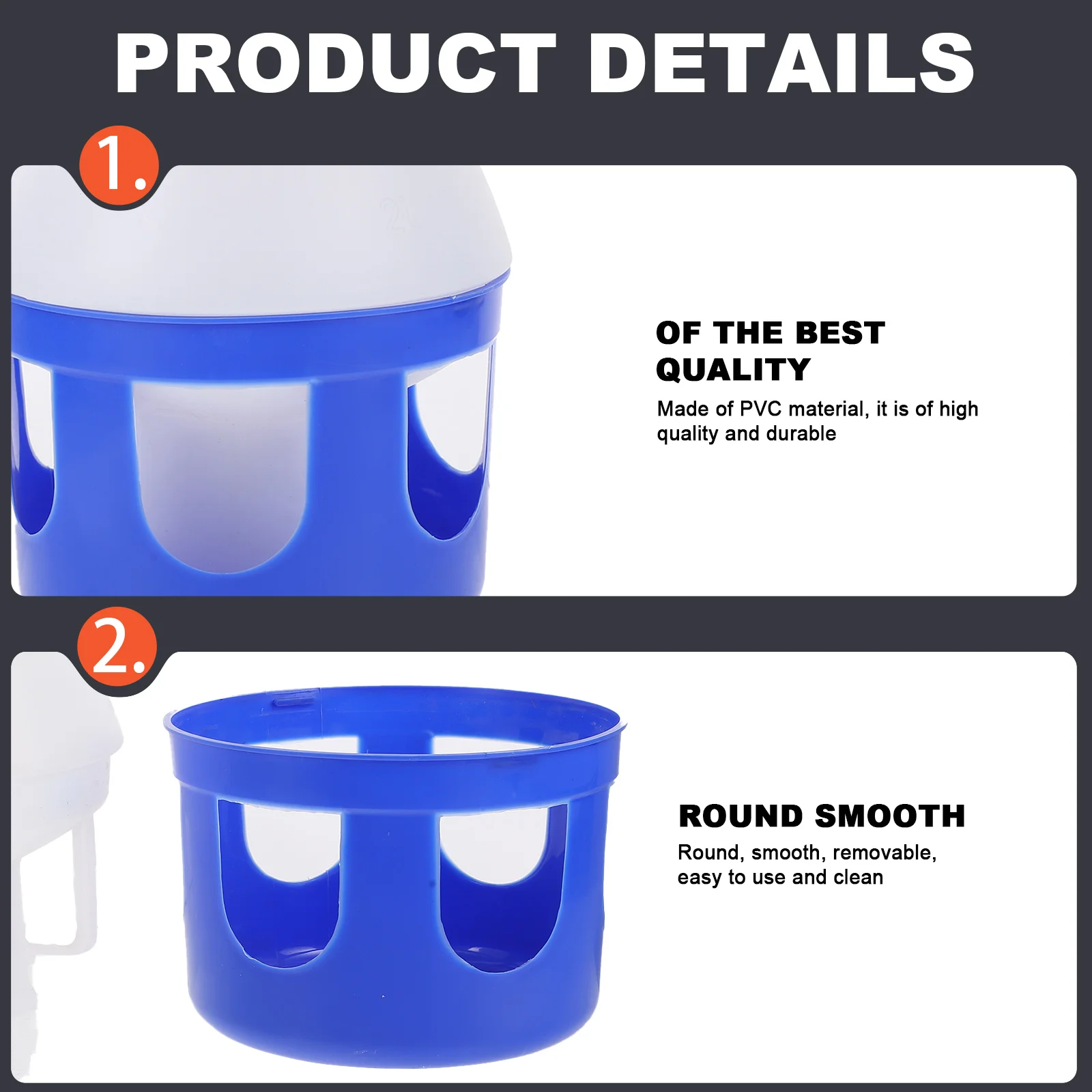 Pigeon Water Feeder Round Smooth Easy Clean Sturdy Bright Bird Drinking Accessories Pvc Small Capacity Dove Kettle
Pigeon Water Feeder Round Smooth Easy Clean Sturdy Bright Bird Drinking Accessories Pvc Small Capacity Dove Kettle