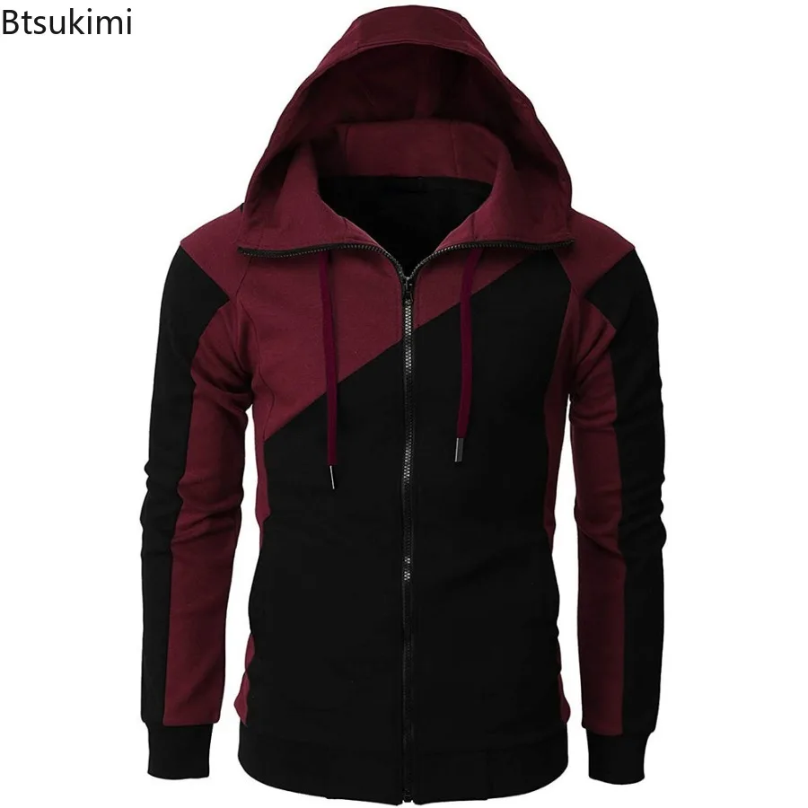 2025 Zipper Sweatshirts Men's Casual Long Sleeve Hooded Jackets Autumn Fashion Contrast Color Hoodies Outdoor Loose Sports Coats
2025 Zipper Sweatshirts Men's Casual Long Sleeve Hooded Jackets Autumn Fashion Contrast Color Hoodies Outdoor Loose Sports Coats