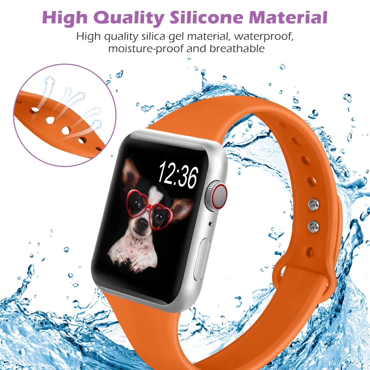 Excellent Silicone Strap For Apple Watch band for iwatch women Series 10/9/8/7/6/5/4/3/ 38mm 40mm 41mm 42mm 44mm 45mm 46mm 49mm
Excellent Silicone Strap For Apple Watch band for iwatch women Series 10/9/8/7/6/5/4/3/ 38mm 40mm 41mm 42mm 44mm 45mm 46mm 49mm