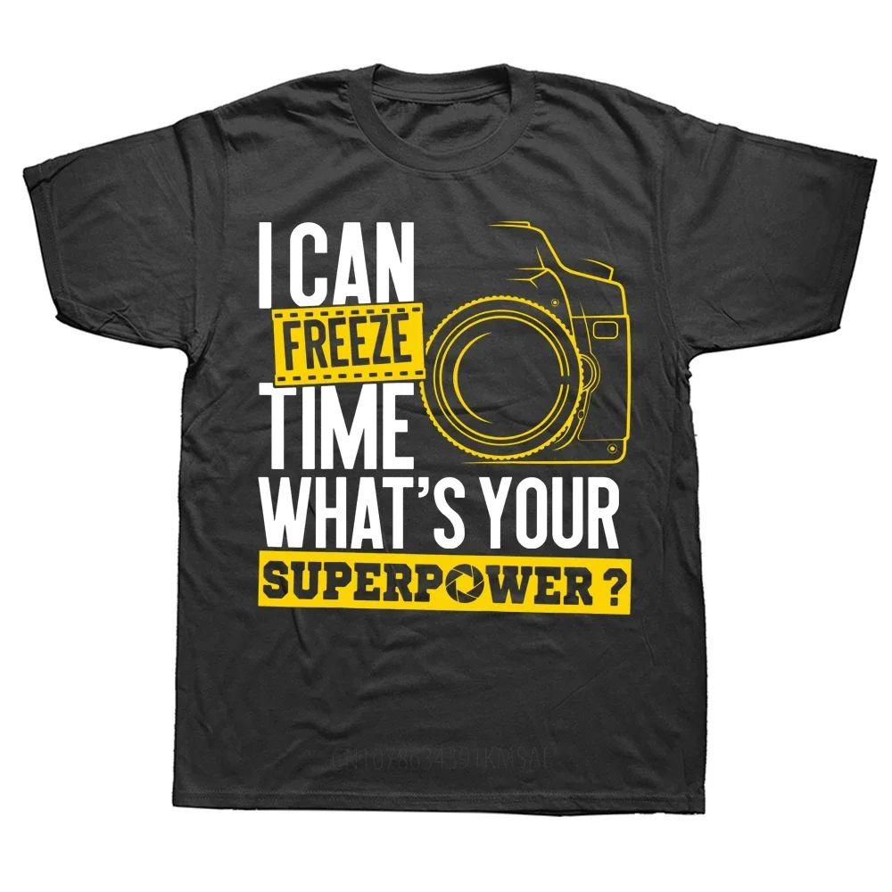 I Can Freeze Time Superpower Photographer Camera T Shirts Graphic Cotton Streetwear Short Sleeve Birthday Gifts Summer T-shirt
I Can Freeze Time Superpower Photographer Camera T Shirts Graphic Cotton Streetwear Short Sleeve Birthday Gifts Summer T-shirt