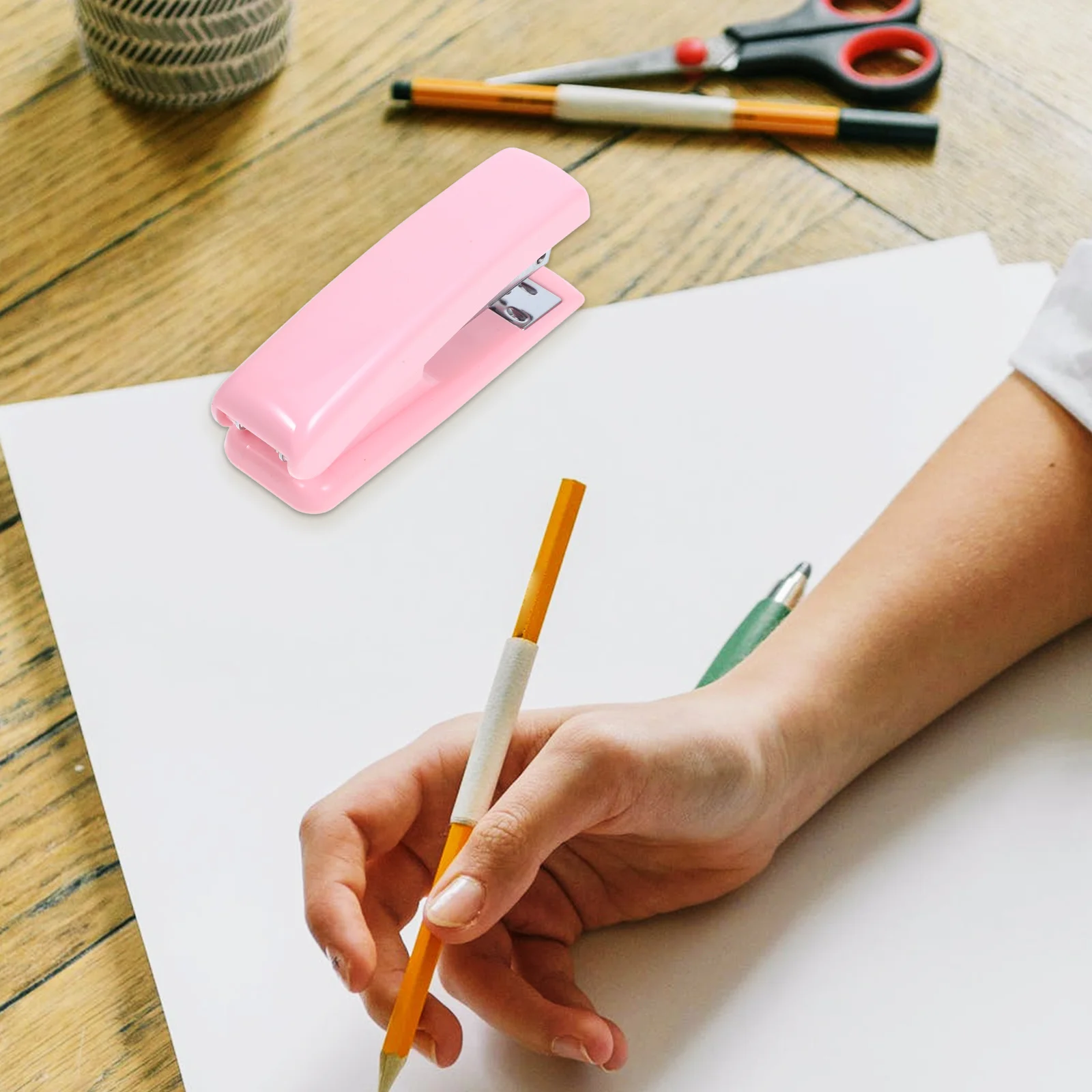 Cute Mini Stapler Heavy Duty Number 12 Handheld Stapler for Book Binding School Office Pink Cherry Blossom Small Travel Stapler
Cute Mini Stapler Heavy Duty Number 12 Handheld Stapler for Book Binding School Office Pink Cherry Blossom Small Travel Stapler