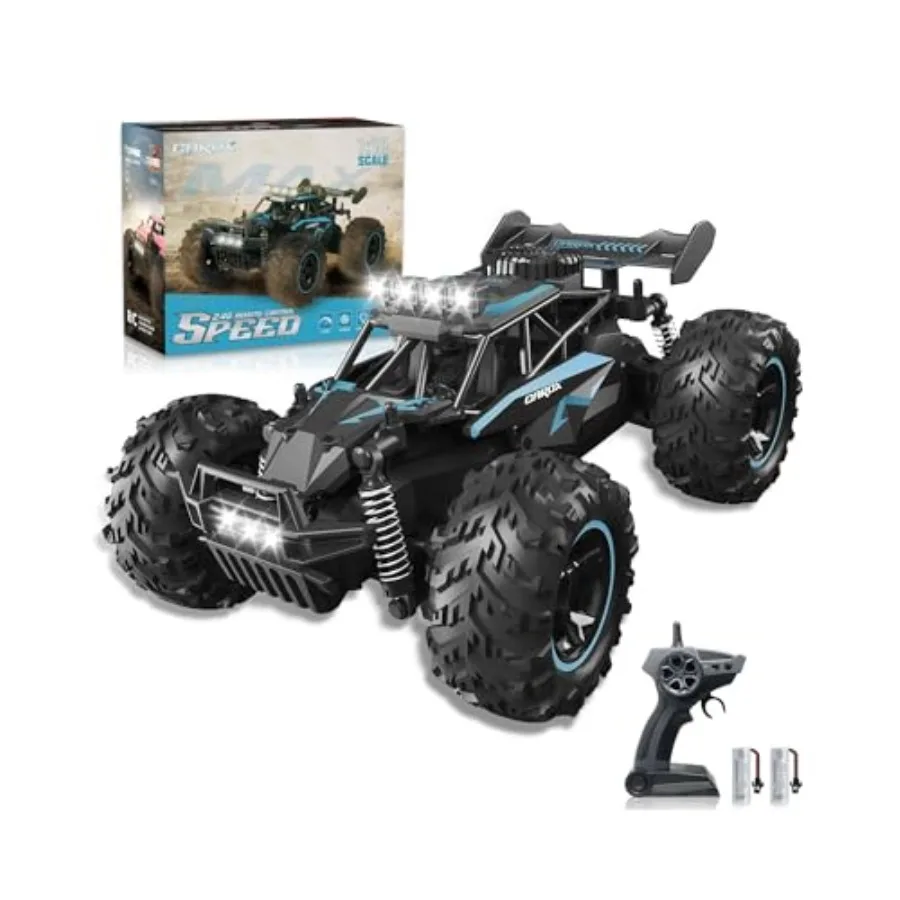 Remote Control Car for outdoor off-road use ABS plastic body blue color 2.4GHz control 25KM/H speed LED lights 1800mAh recharge
Remote Control Car for outdoor off-road use ABS plastic body blue color 2.4GHz control 25KM/H speed LED lights 1800mAh recharge