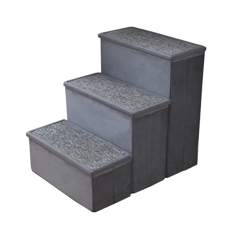 Складная лестница для домашних животных с тремя шипами лестницы, подключенная к ступенькам для кровати для собак, противоскользящим хранилищем и ступеньками для домашнего использования
Складная лестница для домашних животных с тремя шипами лестницы, подключенная к ступенькам для кровати для собак, противоскользящим хранилищем и ступеньками для домашнего использования