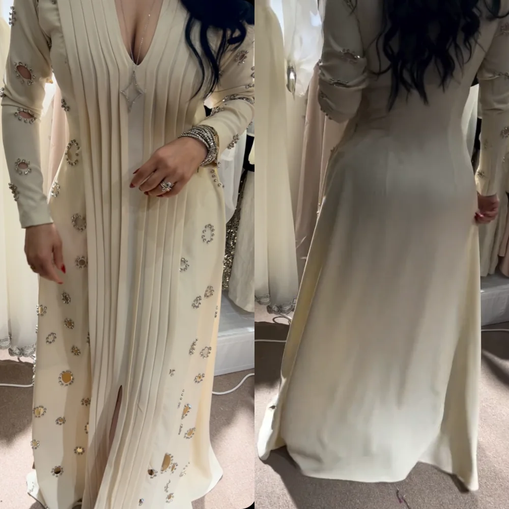 Customized Casual Jersey Sequined Pleat A-line V-neck Long Dresses Bespoke Occasion Chinese Style Elegant
Customized Casual Jersey Sequined Pleat A-line V-neck Long Dresses Bespoke Occasion Chinese Style Elegant
