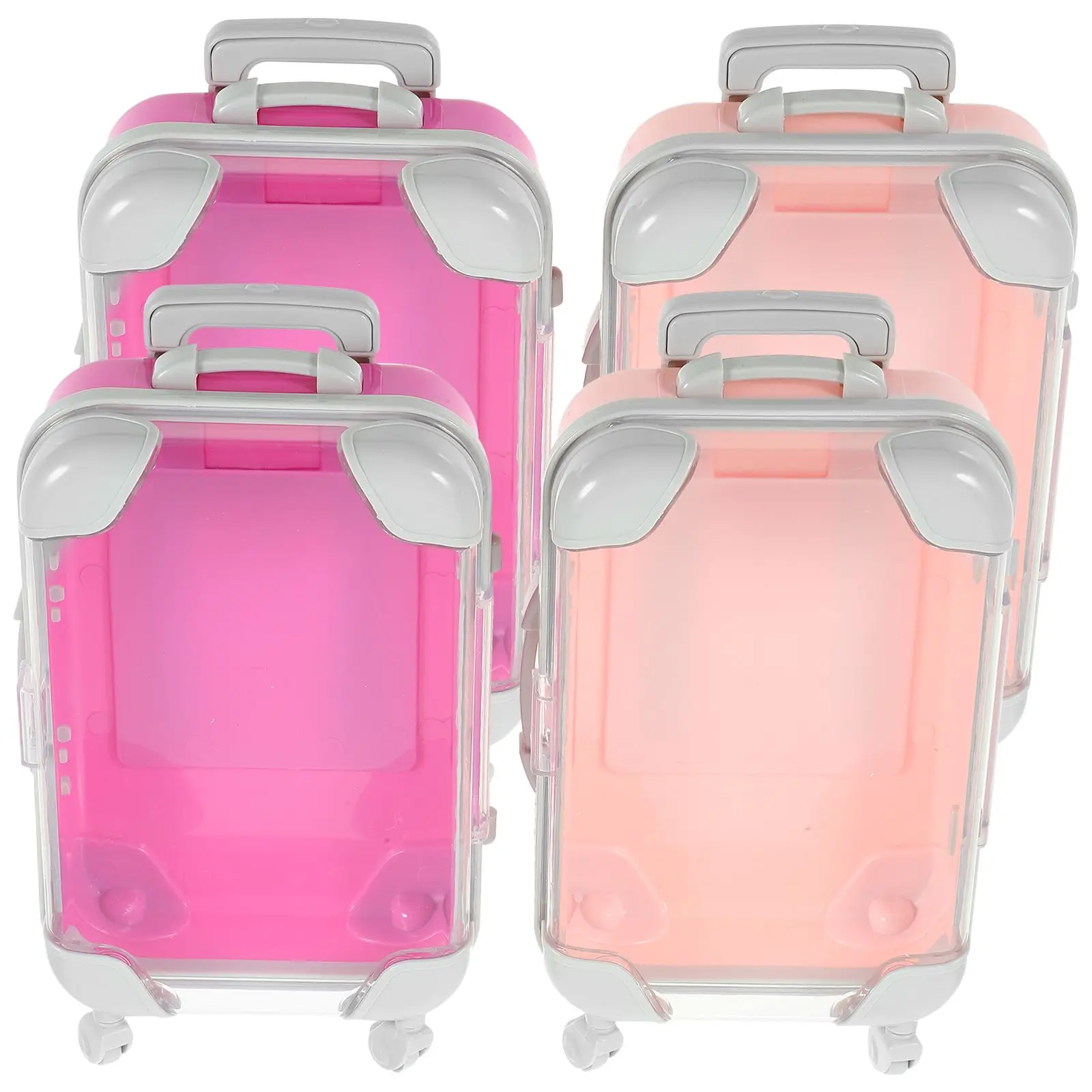 4 Pcs Box Mini Suitcase Travel Make Up Traveling Case Makeup Organizer Case Pink Rose Small Size Portable Storage
4 Pcs Box Mini Suitcase Travel Make Up Traveling Case Makeup Organizer Case Pink Rose Small Size Portable Storage