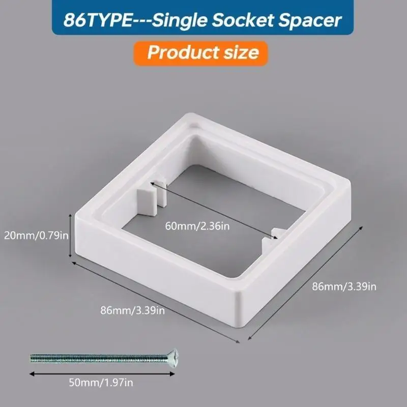 581E Single Socket Spacer 20mm Light Switches Cover Plate Single Light Switches Surround
581E Single Socket Spacer 20mm Light Switches Cover Plate Single Light Switches Surround